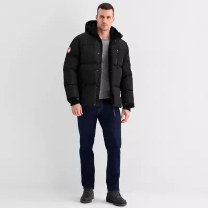 Canada Weather Gear Mens Water Resistant Heavyweight Puffer Jacket