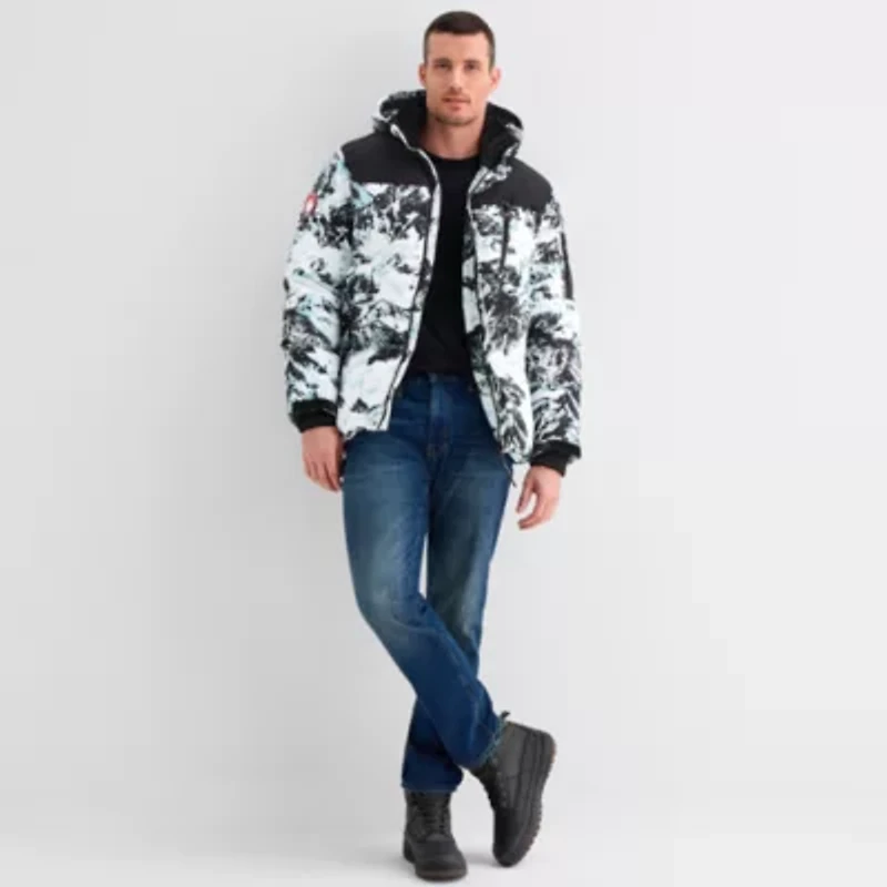 Canada Weather Gear Mens Water Resistant Heavyweight Puffer Jacket