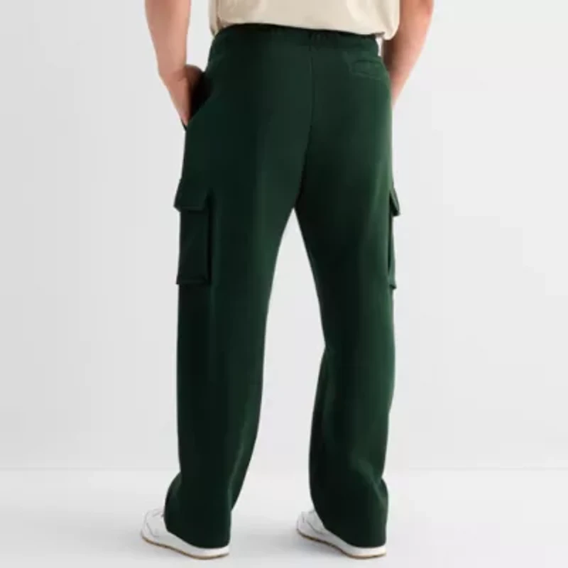 Xersion Quick Dry Cotton Fleece Mens Straight Regular Fit Big and Tall Active Cargo Pant