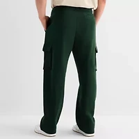 Xersion Quick Dry Cotton Fleece Mens Straight Regular Fit Big and Tall Active Cargo Pant
