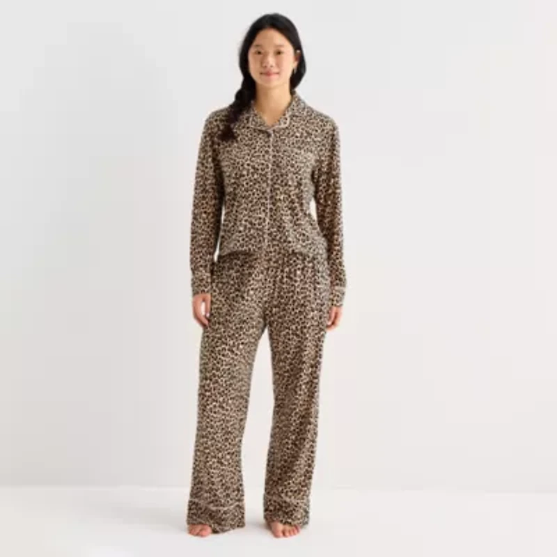 Forever 21 Womens Long Sleeve Juniors Pajama Sets