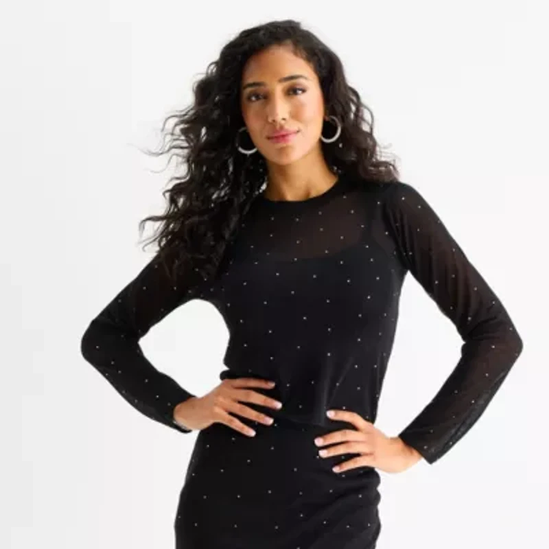 Bold Elements Womens Crew Neck Long Sleeve Pullover Sweater