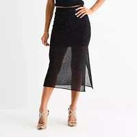 Bold Elements Womens Midi A-Line Skirt