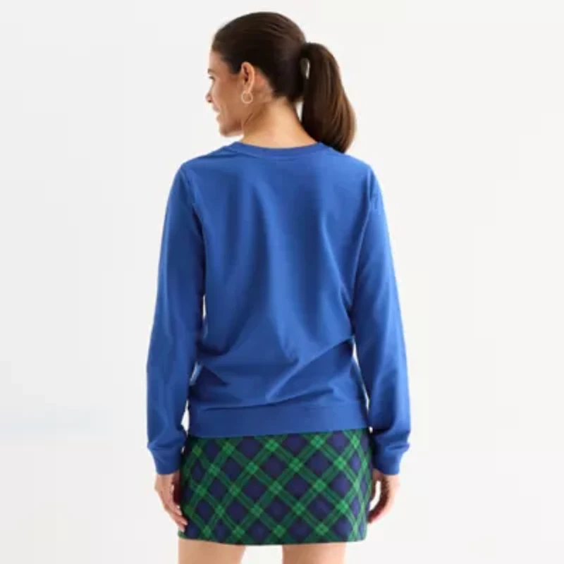 St. John's Bay Womens Crew Neck Long Sleeve Sweatshirt