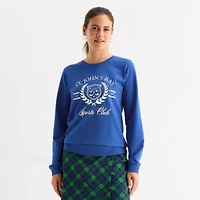 St. John's Bay Womens Crew Neck Long Sleeve Sweatshirt