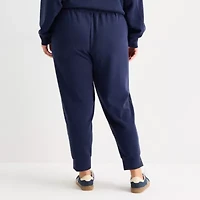 Stylus Womens Plus Cuffed Mid Rise Jogger Pant