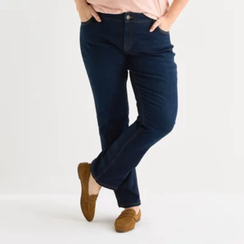 Liz Claiborne Sara Womens Plus Bootcut Jean