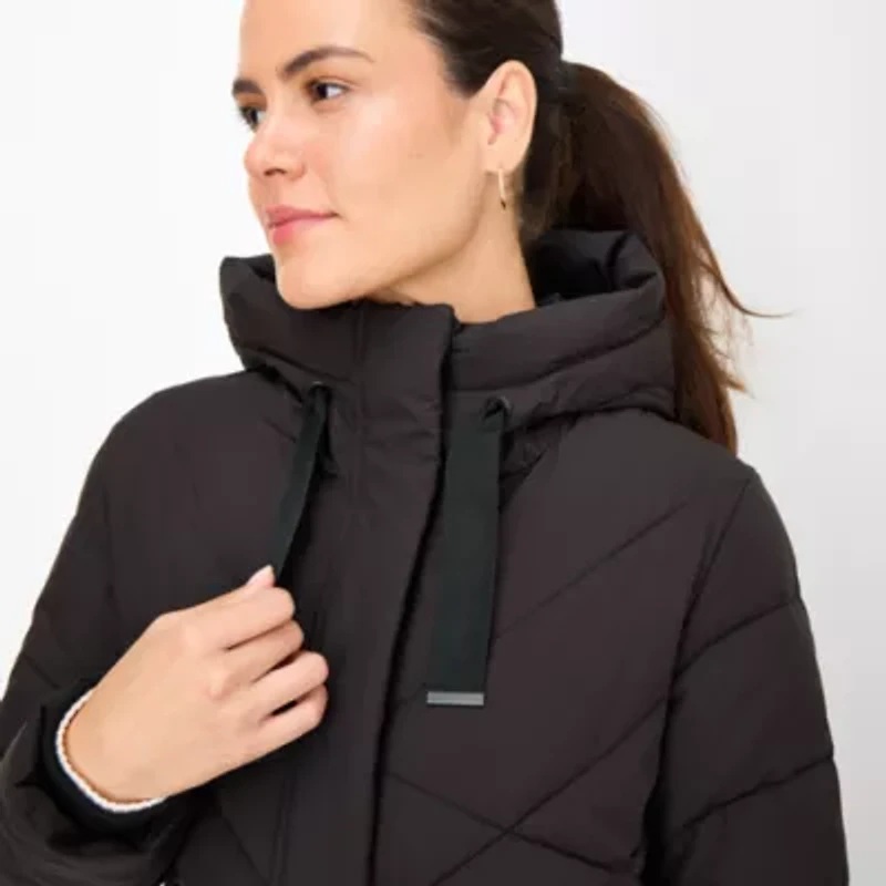 St. John's Bay Womens Heavyweight Puffer Jacket
