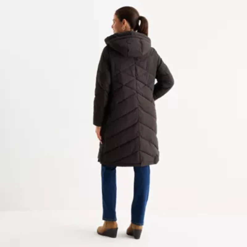 St. John's Bay Womens Heavyweight Puffer Jacket