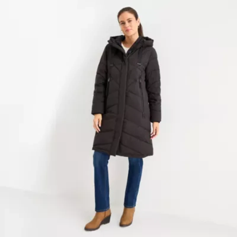 St. John's Bay Womens Heavyweight Puffer Jacket