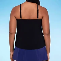 Trimshaper Womens Tie Dye Tankini Swimsuit Top