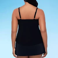 Trimshaper Womens Floral Tankini Swimsuit Top