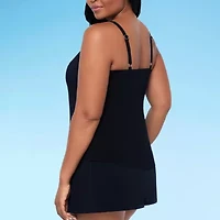 Trimshaper Womens Floral Tankini Swimsuit Top