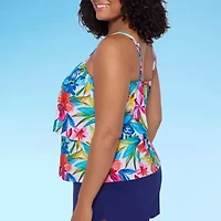 Trimshaper Womens Plus Swim Romper