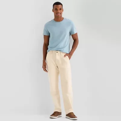 mutual weave Painter Mens Regular Fit Flat Front Pant