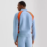 Xersion Cottone Fleece Blend Mens Long Sleeve Active Quarter-Zip Pullover