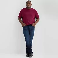 Shaquille O'Neal XLG Ribbed Dropneedle Mens Crew Neck Short Sleeve Big and Tall T-Shirt