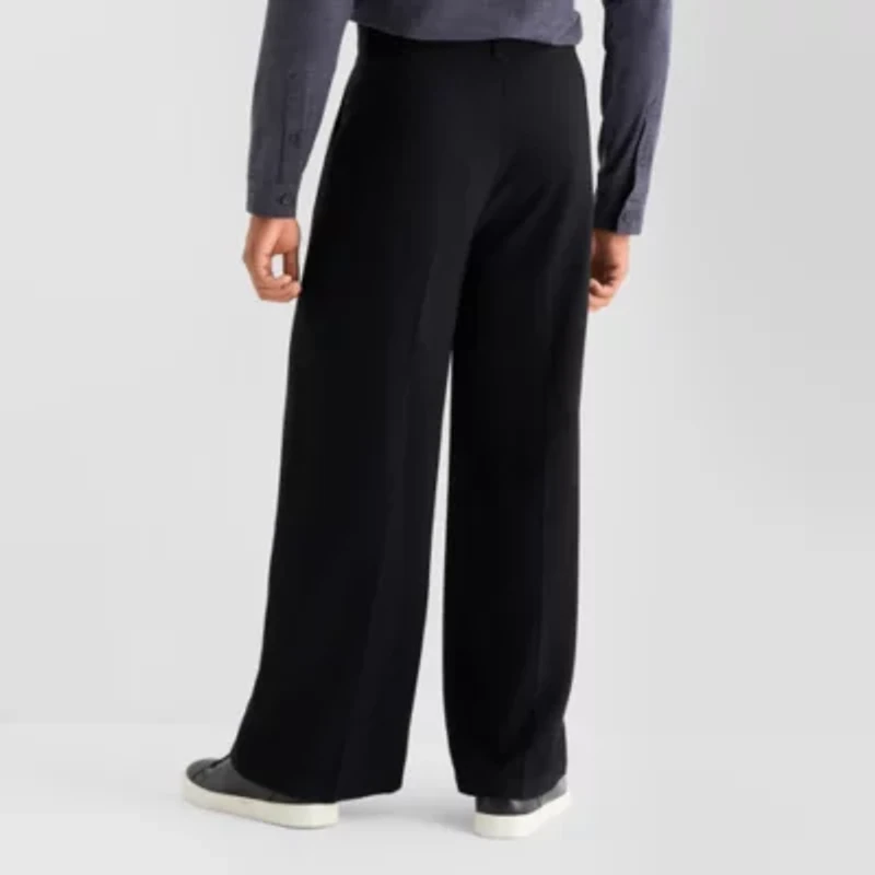 Stylus At Ease Wide Leg\N Mens Pleated Pant