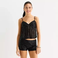 Forever 21 Womens Juniors Sweetheart Neck Sleeveless Babydoll Top