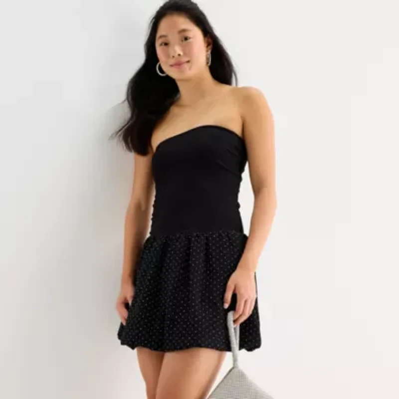 Forever 21 Womens Juniors Sleeveless Fit + Flare Dress