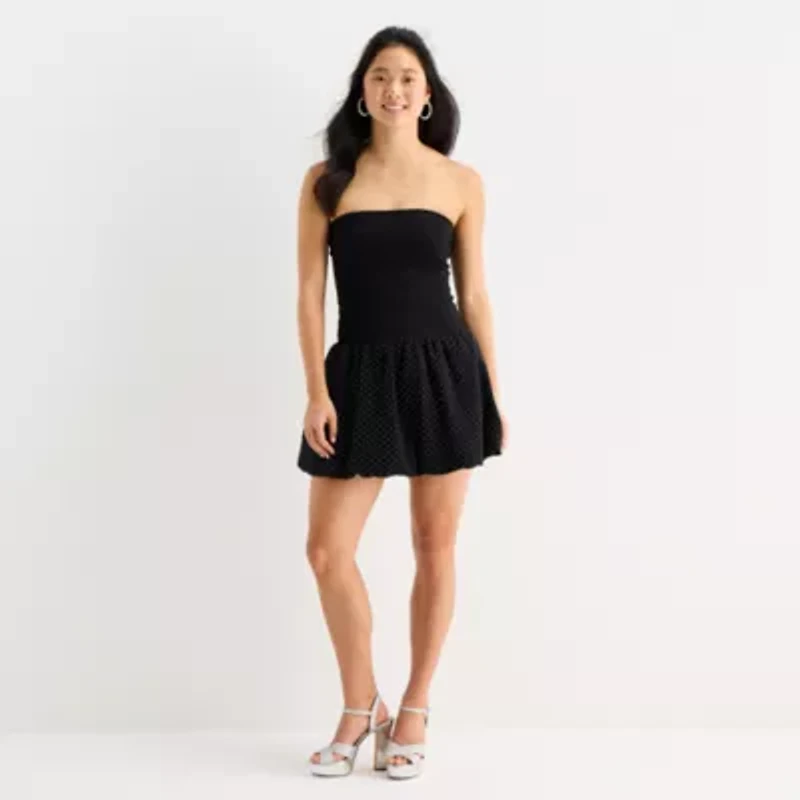 Forever 21 Womens Juniors Sleeveless Fit + Flare Dress