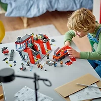 LEGO® City Fire Station Building Blocks 843-pc.