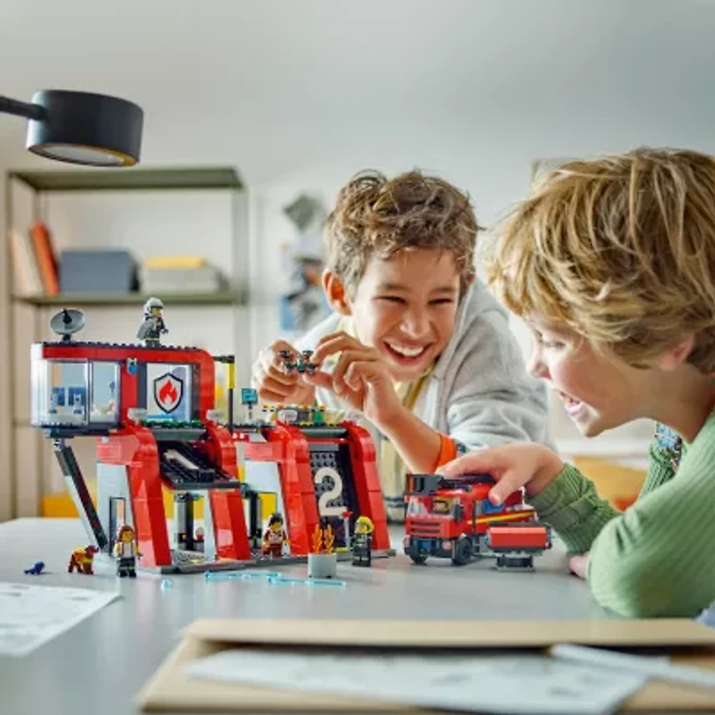 LEGO® City Fire Station Building Blocks 843-pc.