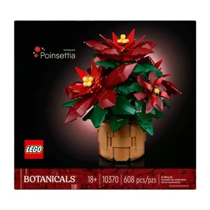 LEGO® Botanicals Poinsettia 10370 Building Blocks 608-pc.