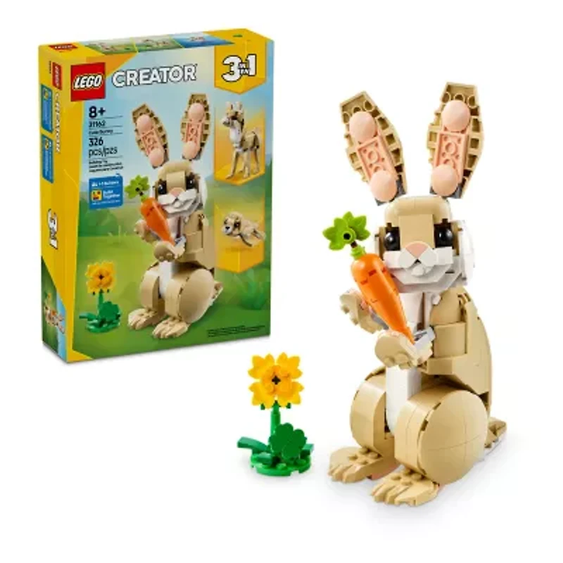 LEGO® Creator Cute Bunny Building Blocks 326-pc.