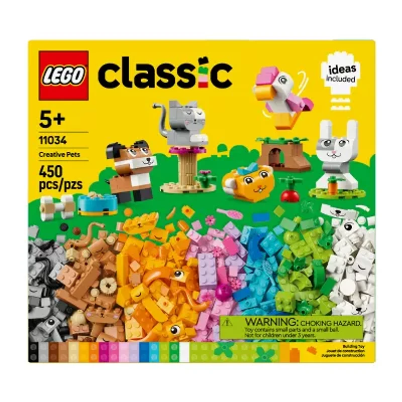 LEGO® Classic Creative Pets Building Blocks 450-pc.
