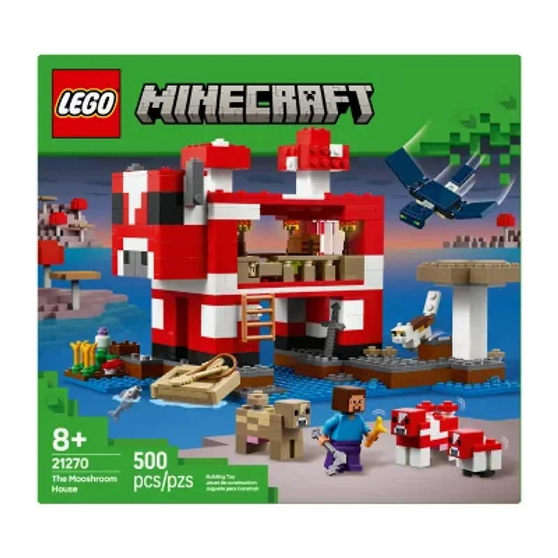 LEGO® Minecraft® Mooshroom House Building Blocks 500-pc.