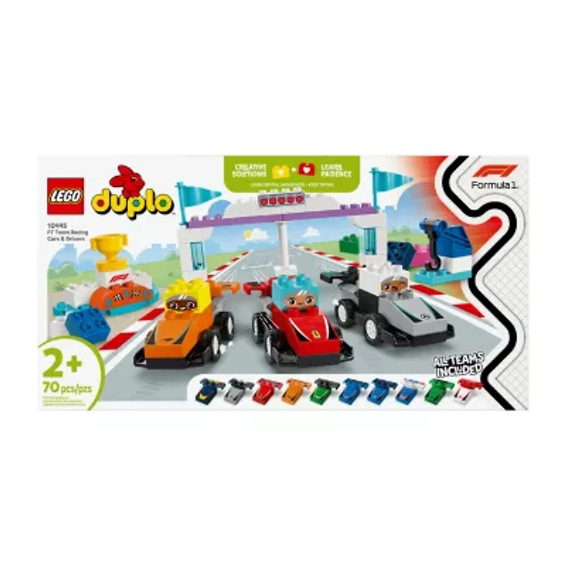 LEGO® DUPLO® F1 Team Race Car Building Blocks 70-pc.