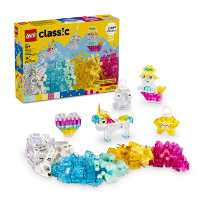 LEGO® Classic Transparent Box Building Blocks 340-pc.