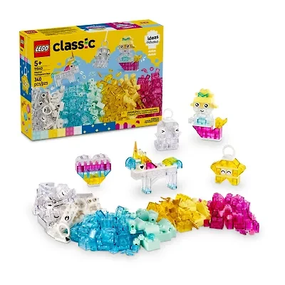 LEGO® Classic Transparent Box Building Blocks 340-pc.