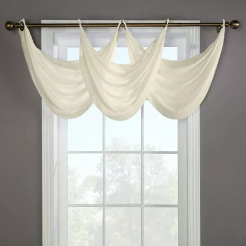 Rhapsody Lined Grommet Top Waterfall Valance
