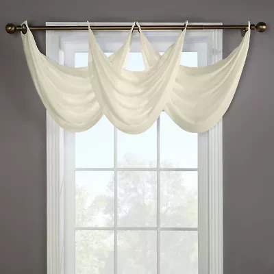 Rhapsody Lined Grommet Top Waterfall Valance