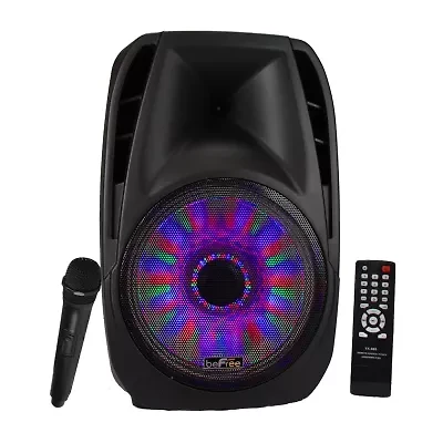 beFree Sound 15 Inch Bluetooth Tailgate Speaker with Sound/Volume Reactive Lights