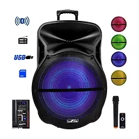 BeFree Sound 18 Inch Blutooth Portable Rechargeable Party Speaker