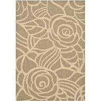 Courtyard Transitional Rose Indoor/Outdoor Rectangular Rugs