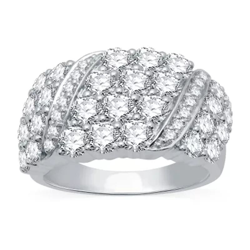 (H-I / I1) Womens 2.5MM 3 CT. T.W. Lab Grown White Diamond 10K Gold Band
