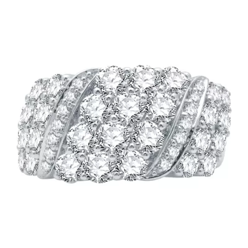 (H-I / I1) Womens 2.5MM 3 CT. T.W. Lab Grown White Diamond 10K Gold Band