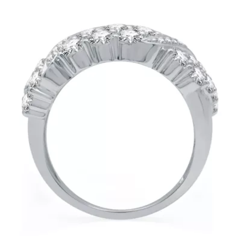 (H-I / I1) Womens 2.5MM 3 CT. T.W. Lab Grown White Diamond 10K Gold Band
