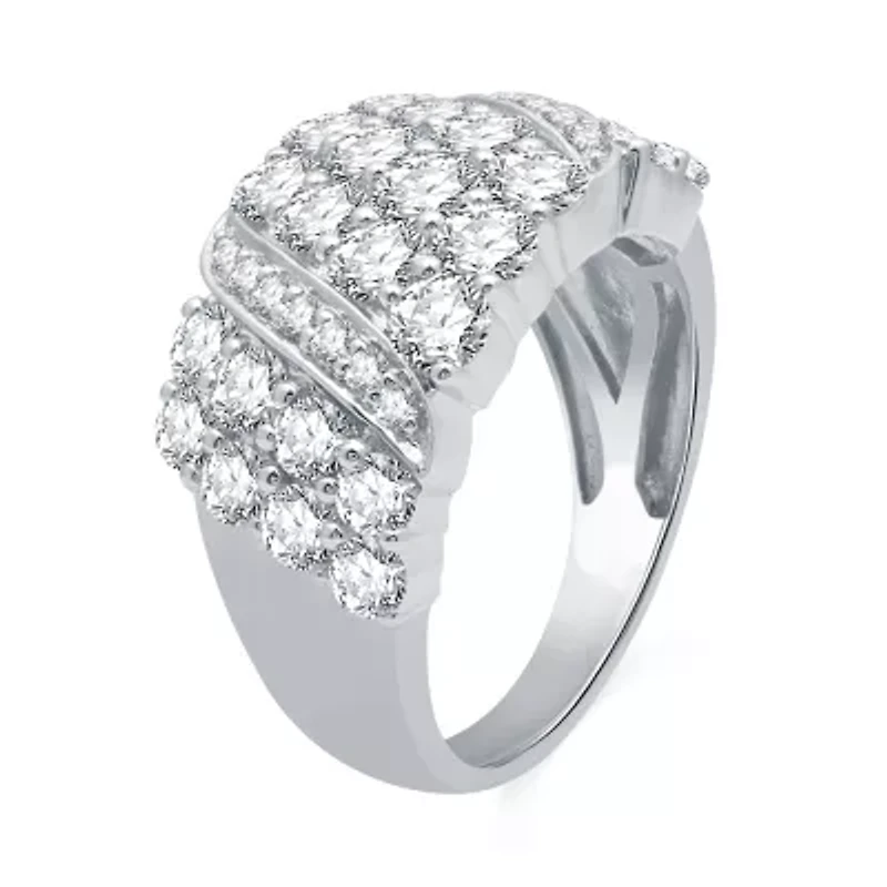 (H-I / I1) Womens 2.5MM 3 CT. T.W. Lab Grown White Diamond 10K Gold Band