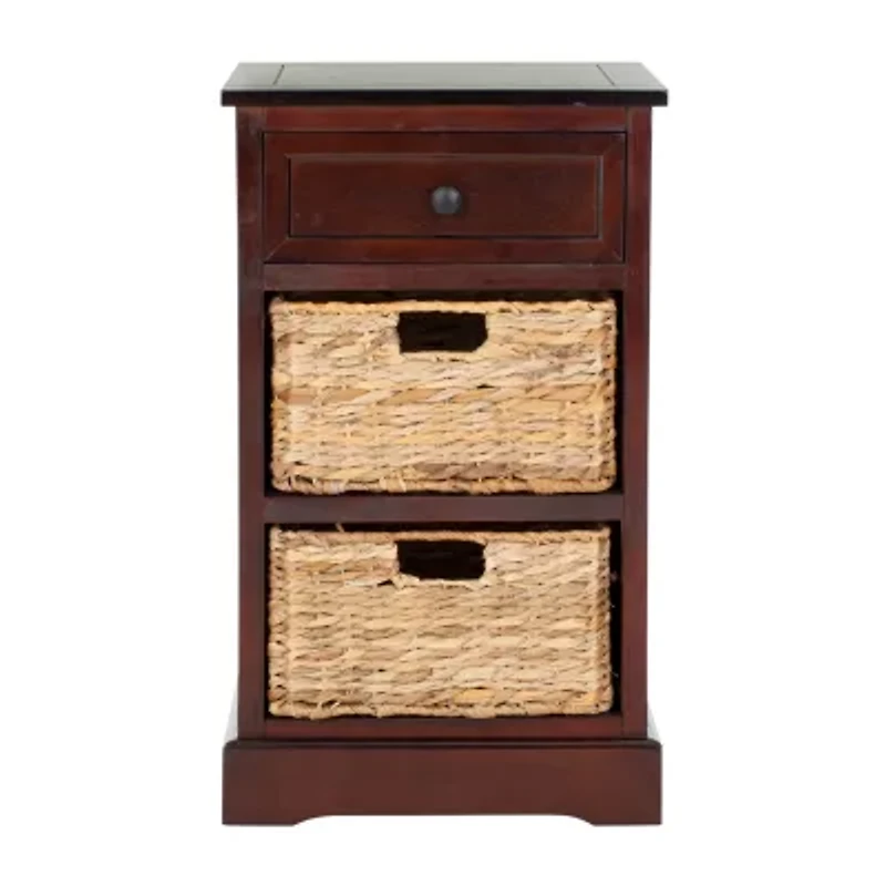 Carie 3-Drawer Storage End Table