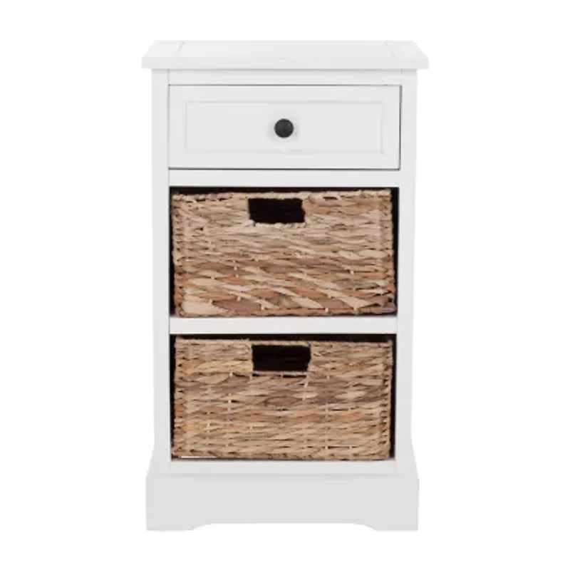 Carie 3-Drawer Storage End Table