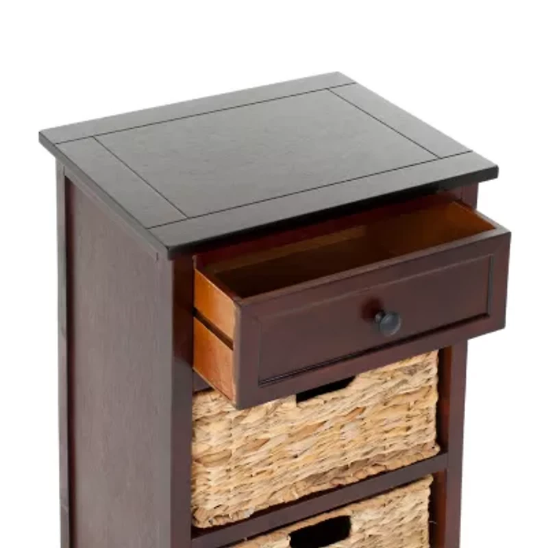 Carie 3-Drawer Storage End Table
