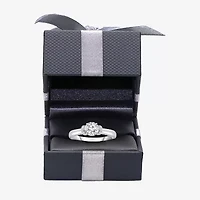 (I / I1) Womens 1 CT. T.W. Lab Grown White Diamond 10K Gold Round Solitaire Engagement Ring