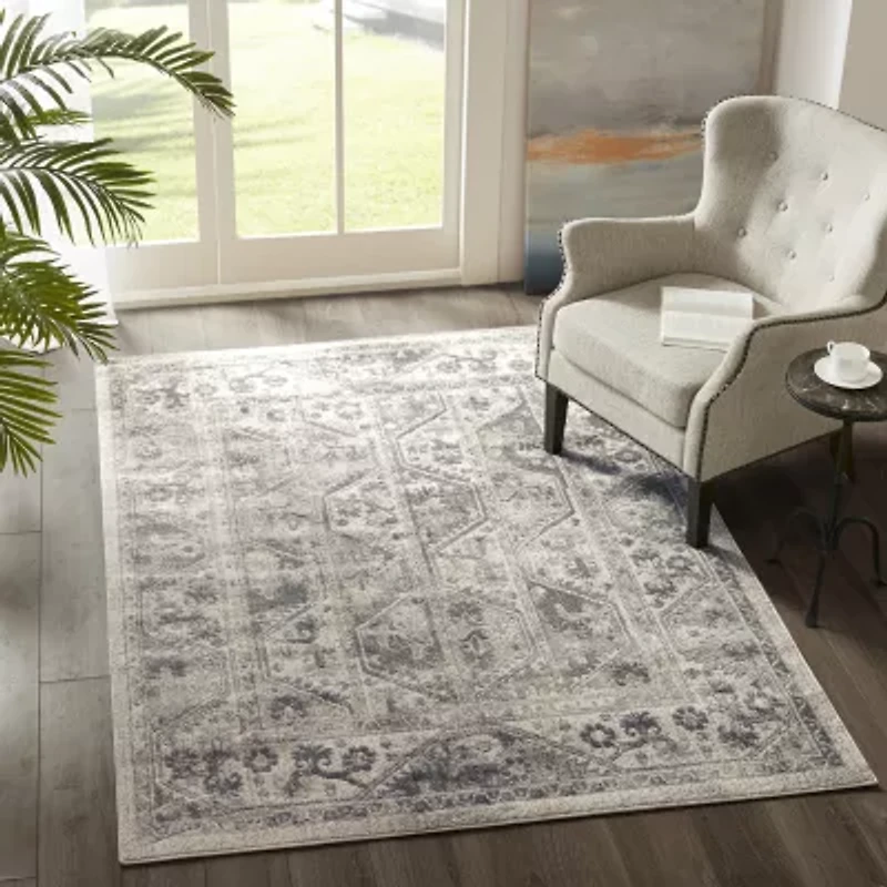 Madison Park Mila Geometric Machine Woven Skid Resistant Indoor Rectangular Area Rug
