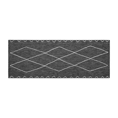 Madison Park Maya Moroccan 2'7"x6'10" Flatweave Skid Resistant Indoor Outdoor Rectangular Runner
