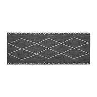 Madison Park Maya Moroccan 2'7"x6'10" Flatweave Skid Resistant Indoor Outdoor Rectangular Runner